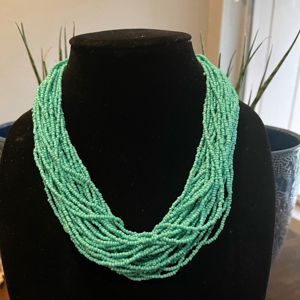 Beautiful beaded necklace.